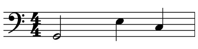 ティンパニ単音の楽譜